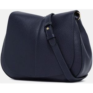 Gianni Chiarini, Tassen, Dames, Blauw, ONE Size, Blauwe Helena Round Leren Tas