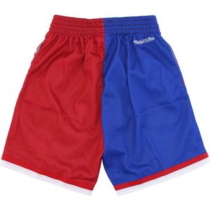 Mitchell & Ness, Sport, Heren, Blauw, L, Polyester, NBA Big Face Basketball Shorts