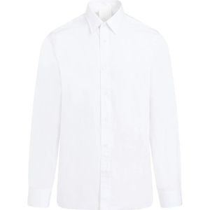 Givenchy, Overhemden, Heren, Wit, XL, Katoen, Witte Lange Mouwen Shirt