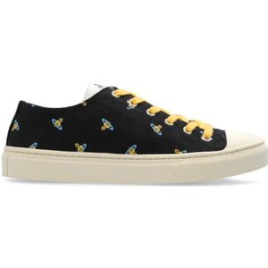 Vivienne Westwood, Schoenen, Heren, Zwart, 44 EU, Suède, Sport Schoenen Plimsoll Lage Top 2.0