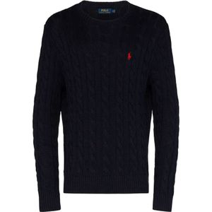 Polo Ralph Lauren, Truien, Heren, Blauw, M, Navy Pullover Driver Gebreid