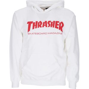 Thrasher, Sweatshirts & Hoodies, unisex, Wit, S, Katoen, Skatemag Hood White/red Sweatshirt