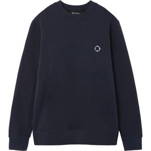 Ma.strum, Sweatshirts & Hoodies, Heren, Blauw, 2Xl, Blauwe Sweaters