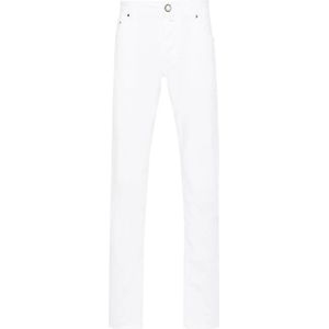 Jacob Cohën, Slim-fit Jeans Wit, Heren, Maat:W31