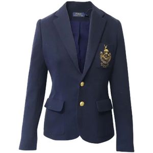 Ralph Lauren Pre-owned, Pre-owned, Dames, Blauw, M, Katoen, Pre-owned Cotton outerwear