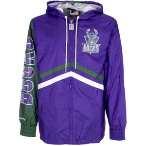 Mitchell & Ness, Sport, Heren, Paars, L, Polyester, NBA Undeniable Windbreaker Paars