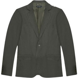 Antony Morato, Groene Linen-Blend Blazer Button-Front Groen, Heren, Maat:XL
