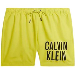 Calvin Klein, Badkleding, Heren, Geel, M, Polyester, Intense Power Sportiee Zwembroek