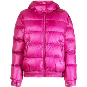 Twinset, Jassen, Dames, Roze, S, Polyester, Roze Casual Donsjas voor Vrouwen