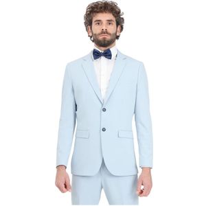 Selected Homme, Pakken, Heren, Blauw, L, Polyester, Elegante lichtblauwe jas