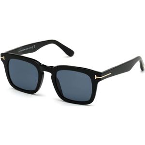 Tom Ford, Stijlvolle Zonnebril met Kunststof Montuur Zwart, Dames, Maat:50 MM