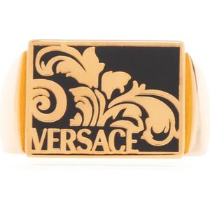 Versace, Palmette ring Geel, Heren, Maat:58 MM