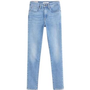 Levi's, Jeans, Dames, Blauw, W24 L30, Denim, Hoge taille skinny jeans met hartdetail