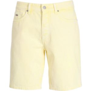 Hugo Boss, Korte broeken, Heren, Geel, W35, Heren Anderson Shorts - Pistol Stijl