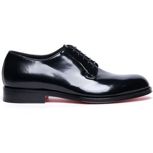 Santoni, Schoenen, Heren, Zwart, 40 EU, Klassieke Derby Schoenen