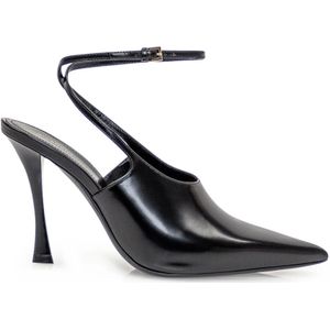 Givenchy, Schoenen, Dames, Zwart, 37 EU, Leer, Slingback Pump Schoenen