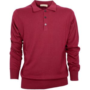 Cashmere Company, Tops, Heren, Rood, L, Wol, Polo Shirts