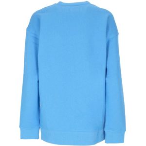 Adidas, Sweatshirts & Hoodies, Dames, Blauw, L, Blauwe Lichtgewicht Crewneck Sweatshirt