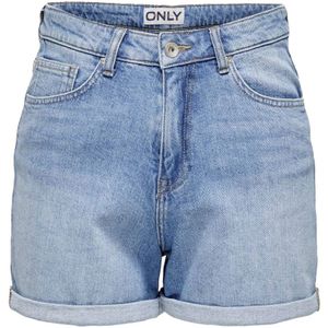 Only, Korte broeken, Dames, Blauw, L, Denim, Stretch Denim Bermuda Shorts