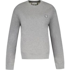 Maison Margiela, Sweatshirts & Hoodies, Dames, Grijs, S, Katoen, Cotton tops