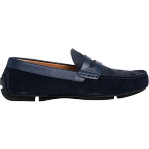 Emporio Armani, Mocassins Blauw, Heren, Maat:40 EU