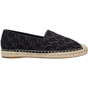 Karl Lagerfeld, Espadrilles Zwart, Dames, Maat:40 EU