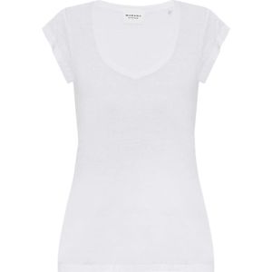 Isabel Marant Étoile, Tops, Dames, Wit, L, Linnen, T-shirt