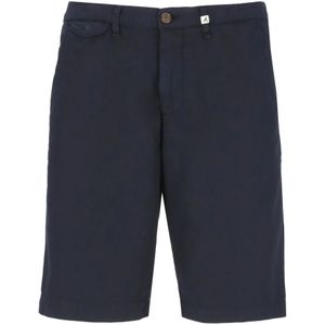 Myths, Korte broeken, Heren, Blauw, XL, Katoen, Blauwe Bermuda Shorts van Katoen