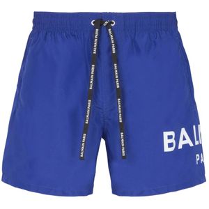 Balmain, Badkleding, Heren, Blauw, M, Swi shorts