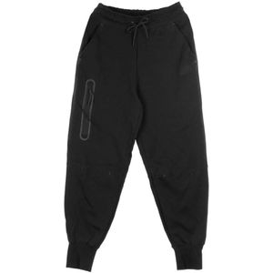 Nike, Broeken, Dames, Zwart, M, Katoen, Tech Fleece Lichtgewicht Trainingsbroek Zwart