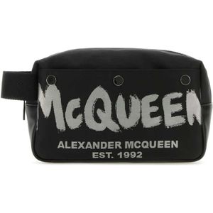Alexander McQueen, Tassen, Heren, Zwart, ONE Size, Graffiti Beauty Case