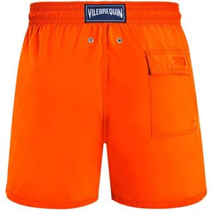 Vilebrequin, Badkleding, Heren, Oranje, 2Xl, Heren Zwembroek met Noumea Zeeschelpen die reageren met water