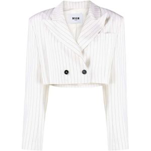 Msgm, Jassen, Dames, Wit, S, Wol, Blazers