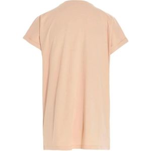 Balmain, Tops, Dames, Roze, S, Katoen, Versierde Crewneck T-shirt