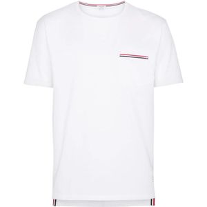 Thom Browne, T-Shirts Wit, Heren, Maat:XL