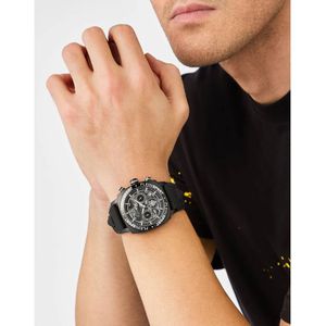 Philipp Plein, Accessoires, Heren, Zwart, ONE Size, Wildcat Chrono Herenhorloge