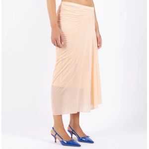 Dries Van Noten, Rokken, Dames, Beige, M, Poederroze Rok