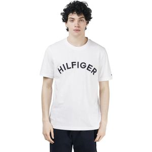 Tommy Hilfiger, T-shirts en Polos Wit Wit, Heren, Maat:M