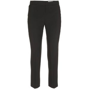 Alexander McQueen, Broeken, Dames, Zwart, S, Wol, Getailleerde wollen broek