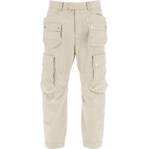 Dsquared2, Broeken, Heren, Beige, M, Katoen, Straight Broeken