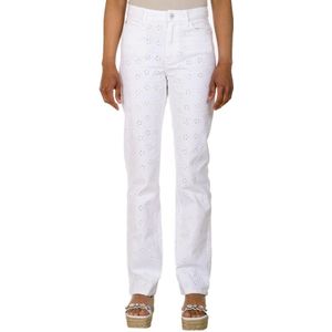 Guess, Straight Jeans Wit, Dames, Maat:W30