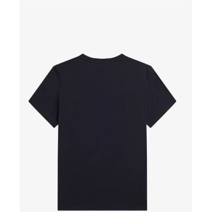 Fred Perry, Tops, Heren, Blauw, 2Xl, Katoen, Laurel Wreath Grafisch T-Shirt