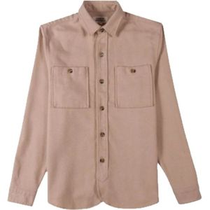 Cuisse de Grenouille, Overhemden, Heren, Beige, XS, Katoen, Casual Shirts