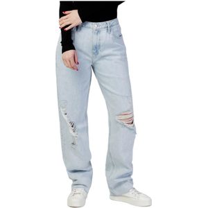 Calvin Klein Jeans, Jeans, Dames, Blauw, W28, Katoen, 90s Straight J20J218632