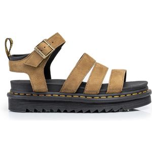 Dr. Martens, Schoenen, Dames, Groen, 37 EU, Leer, Blaire Groene Leren Sandalen