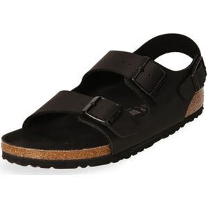 Birkenstock, Schoenen, Heren, Zwart, 41 EU, Suède, Milano Sandaal