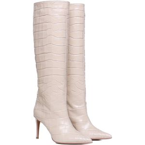 Giuliano Galiano, Schoenen, Dames, Beige, 38 EU, Leer, Heeled Boots