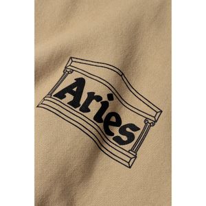 Aries, Sweatshirts & Hoodies, Heren, Beige, M, Katoen, Premium logo trui