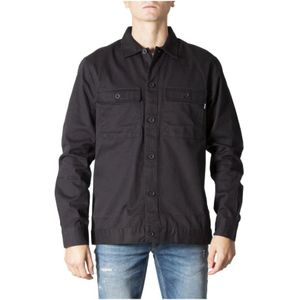 Only & Sons, Heren Overshirt Herfst/Winter Collectie Zwart, Heren, Maat:S