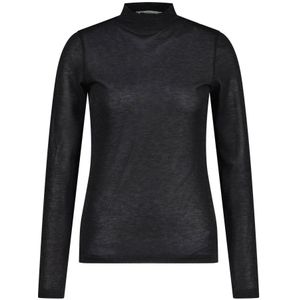 Drykorn, Long Sleeve Tops Zwart, Dames, Maat:M